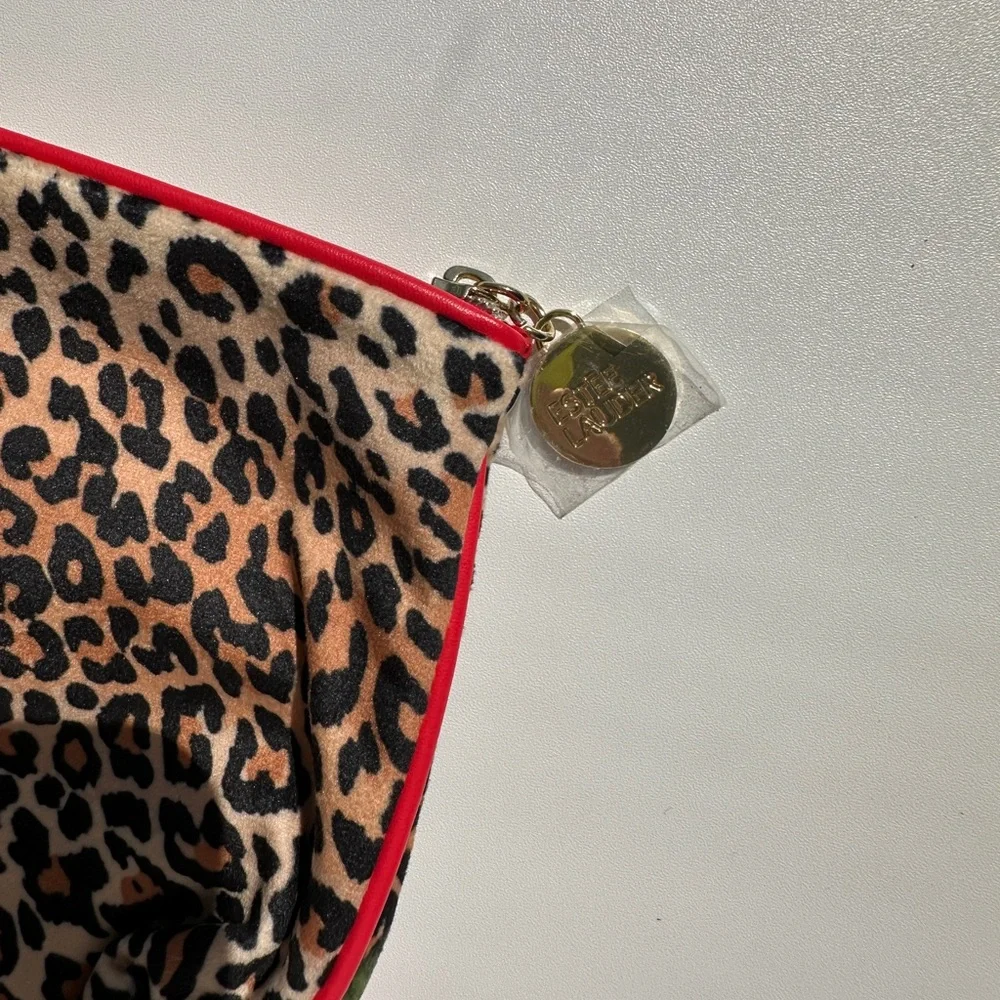 Estée Lauder Leopard Print Cosmetics Bag NWOT
